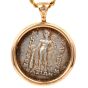 Bvlgari Monete 18K Rose Gold Ancient Coin Pendant Chain Necklace
