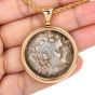 Bvlgari Monete 18K Rose Gold Ancient Coin Pendant Chain Necklace