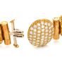 Vintage 1.50cts Diamond 24K Beaded Spike Mesh Bracelet-Dover Jewelry