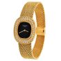 Vintage Patek Phillipe Ellipse Diamond Onyx Dial 18K Yellow Gold Manual Winding Lady Watch