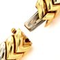 Bvlgari Spiga Bulgari 18K Two Tone Gold Chevron Link Choker Necklace