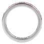 Modern Ruby 18K White Gold Stackable Eternity Band Ring