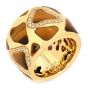 Roberto Coin Diamond Tiger's Eye 18K Yellow Gold Animal Giraffe Band Ring
