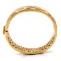 Roberto Coin Diamond Tiger's Eye 18K Yellow Gold Animallier Giraffe Wide Bangle Bracelet