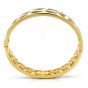 Roberto Coin 18K Gold Giraffe Enamel Wide Bangle Bracelet-Dover Jewelry