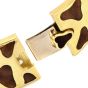 Roberto Coin 18K Gold Giraffe Enamel Wide Bangle Bracelet-Dover Jewelry
