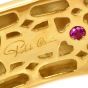 Roberto Coin 18K Gold Giraffe Enamel Wide Bangle Bracelet-Dover Jewelry