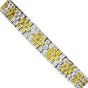 Estate 18.72ct Natural Fancy Yellow Diamond 18k Gold Bracelet