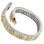 Estate 18.72ct Natural Fancy Yellow Diamond 18k Gold Bracelet