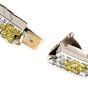 Estate 18.72ct Natural Fancy Yellow Diamond 18k Gold Bracelet