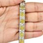 Estate 18.72ct Natural Fancy Yellow Diamond 18k Gold Bracelet