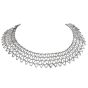 GARAVELLI Designer 7.40cts Diamond 18k Gold Cleopatra Lace Necklace
