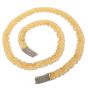  Long Mirror Beads Mesh Wrap Around Scarf Italian 18K Gold Necklace