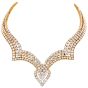 M. Gerard 61.44cts Diamond Yellow Gold Choker Necklace