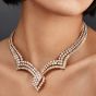 M. Gerard 61.44cts Diamond Yellow Gold Choker Necklace