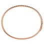 Natural 2.34ct Round Diamond 18K Gold Flex Bangle Bracelet-Dover Jewelry