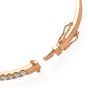 Natural 2.34ct Round Diamond 18K Gold Flex Bangle Bracelet-Dover Jewelry