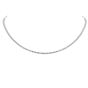Estate 2.08cts Diamond 14K White Gold Tennis Line Link Chain Necklace