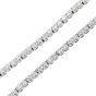 Estate 2.08cts Diamond 14K White Gold Tennis Line Link Chain Necklace