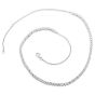 Estate 2.08cts Diamond 14K White Gold Tennis Line Link Chain Necklace