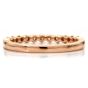 Estate Diamond Rose Gold Hexagonal Stackable Wedding Band Ring