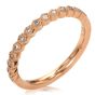 Estate Diamond Rose Gold Hexagonal Stackable Wedding Band Ring