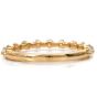 Estate Diamond 14K Yellow Gold Semi Eternity Modern Stackable Wedding Band