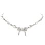 Antique Diamond Ribbon of Love Platinum Choker Necklace