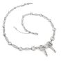 Antique Diamond Ribbon of Love Platinum Choker Necklace