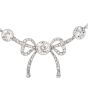 Antique Diamond Ribbon of Love Platinum Choker Necklace