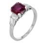 Tiffany & Co GIA Gübelin No-Heat Burma Ruby Diamond Platinum Ring|Dover Jewelry|