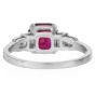 Tiffany & Co GIA Gübelin No-Heat Burma Ruby Diamond Platinum Ring|Dover Jewelry|