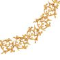  Buccellati Vintage Woven 18K Gold Textured Link Choker Necklace