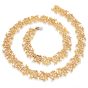  Buccellati Vintage Woven 18K Gold Textured Link Choker Necklace