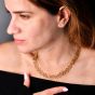  Buccellati Vintage Woven 18K Gold Textured Link Choker Necklace