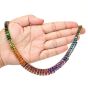 H.Stern Multicolor Gemstones 18K Yellow Gold Rainbow Graduated Link Necklace  