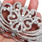 Antique French Diamond Platinum Floral Wedding Tiara |Dover Jewelry|