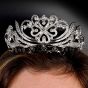 Antique French Diamond Platinum Floral Wedding Tiara |Dover Jewelry|
