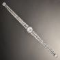 Antique Art Deco Old European Diamond Platinum  Bar Pin Brooch