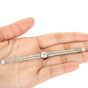 Antique Art Deco Old European Diamond Platinum  Bar Pin Brooch