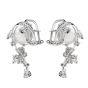 Stefan Hafner Diamond South sea Pearl 18K Gold Floral Earrings 