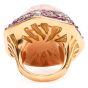 VASARI Designer Diamond Ruby Tourmaline 18K Gold Cocktail Ring