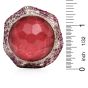 VASARI Designer Diamond Ruby Tourmaline 18K Gold Cocktail Ring