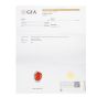 GIA 14.25ct Natural Coral Diamond Platinum Bypass Cocktail Ring 