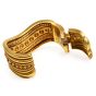Vahe Naltchayan Vintage Diamond Heavy 18K Gold 80s Curved Bangle Bracelet 