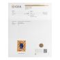 Buccellati No Heat Blue Sapphire 18K Gold Floral Square Brooch Pin
