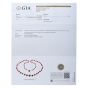 GIA Natural No Dye Coral Pearl 14K Gold Graduated Long Beaded Necklace