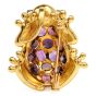  Estate GIA Natural Sapphires Topaz 18k Platinum Frog Brooch Pin Pendant