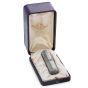 Antique 1800s GIA Blue Sapphire Diamond Fine Silver Collectible Perfume Bottle 