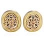 Estate Diamond 4.90ct Turquoise 18K Gold Elegant Large Earrings 